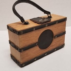 Vintage Gaymode Wooden panel purse